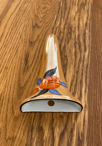 Noritake Peach Art Deco Lusterware Pocket Wall Vase- Cook Street Vintage