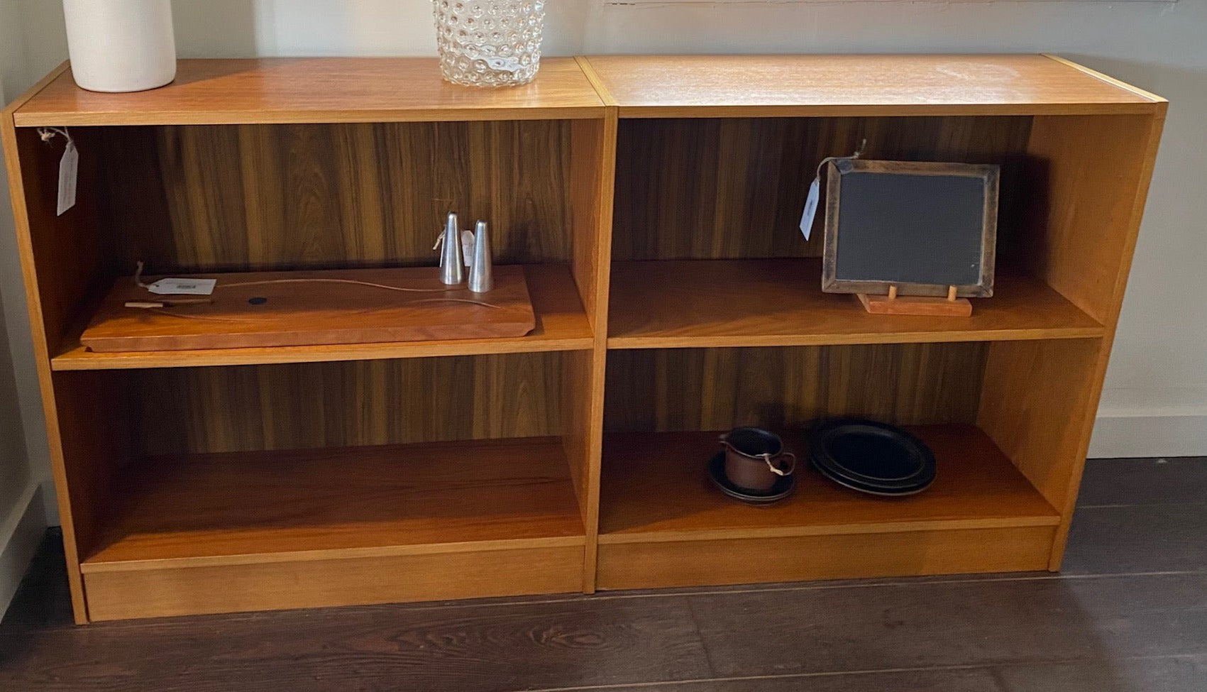 Teak Horizontal Shelves
