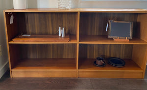 Teak Horizontal Shelves