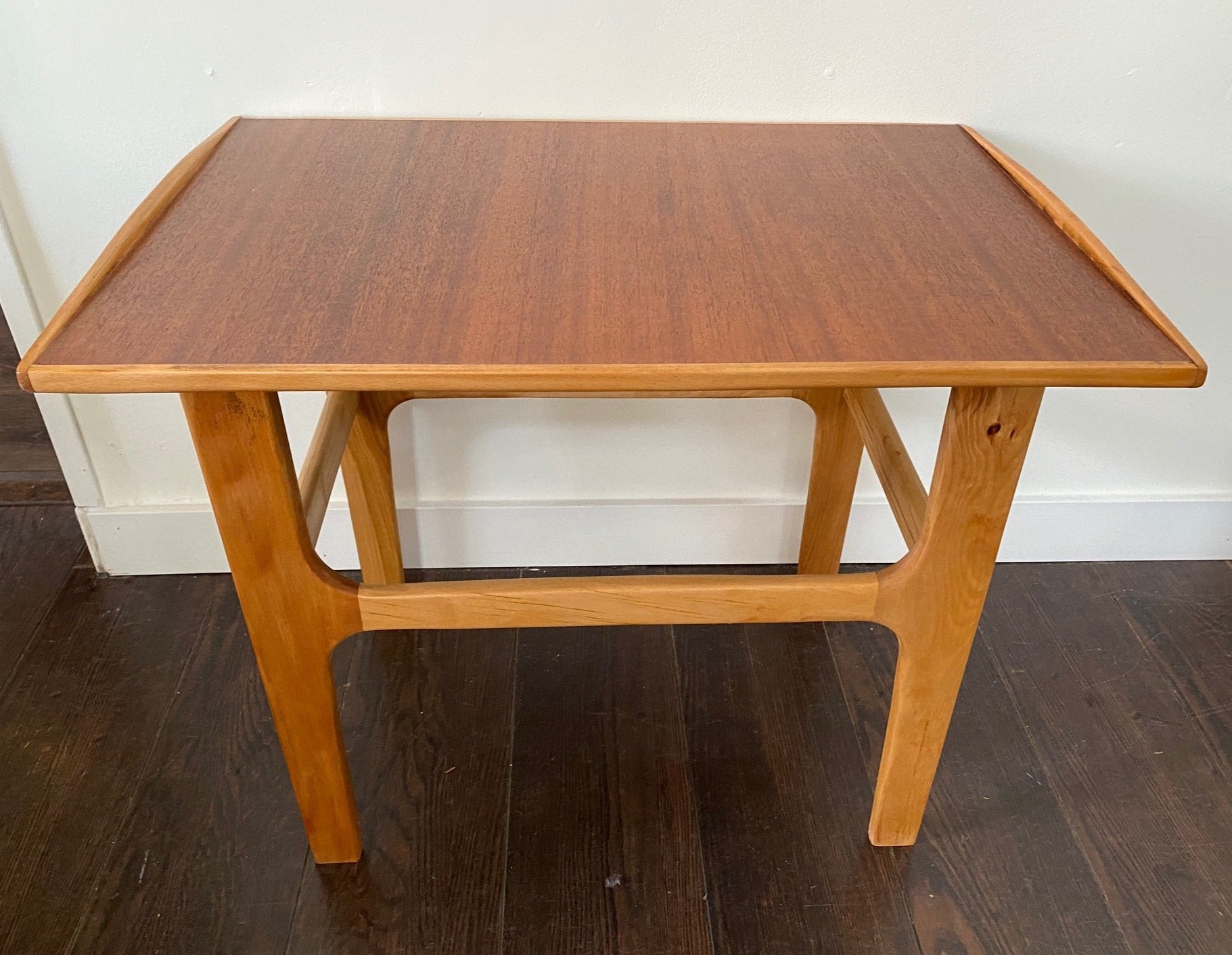 Reclaimed mahogany side table- Cook Street Vintage