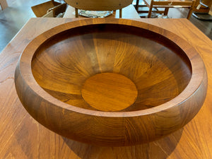 Very Large Staved Teak Salad Bowl