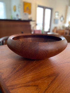 Very Large Staved Teak Salad Bowl