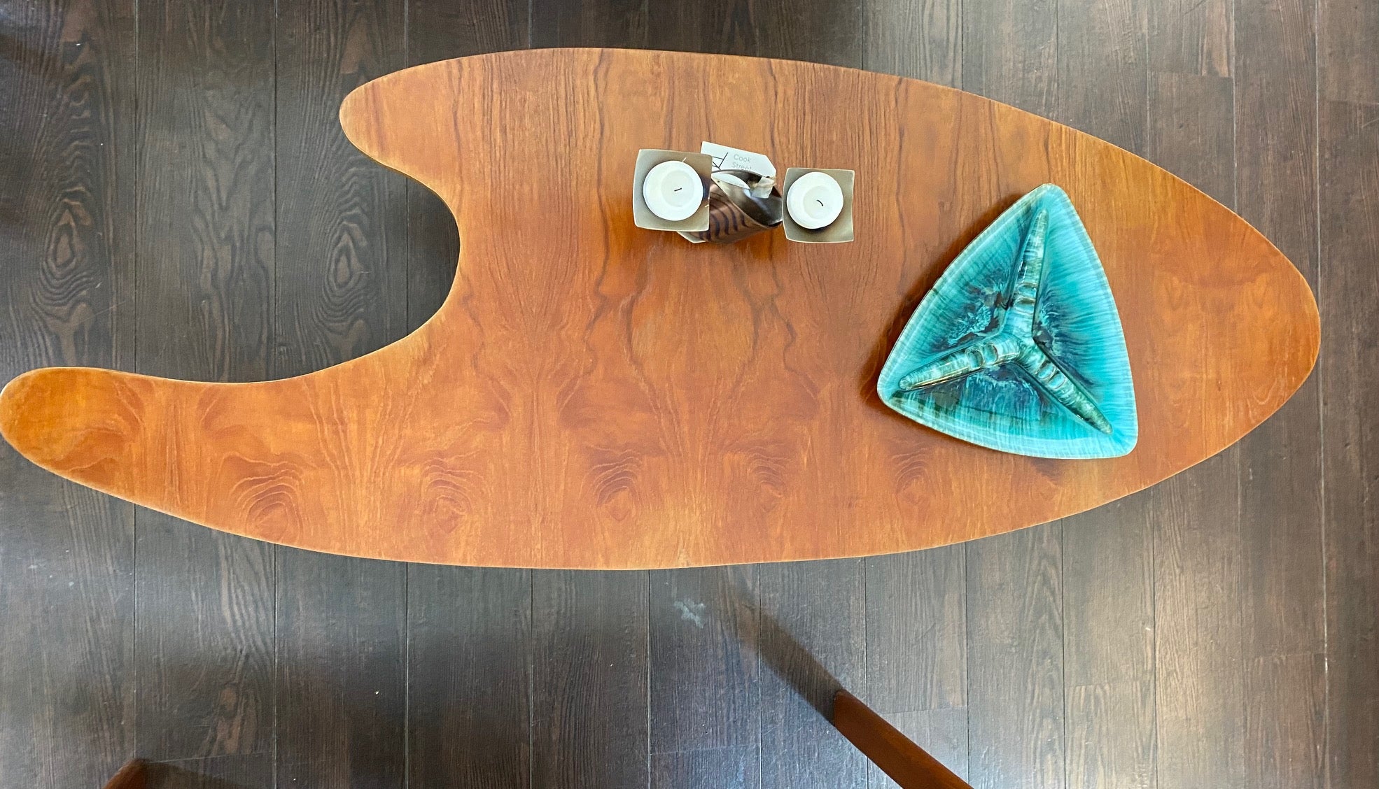 Teak Boomerang Style Coffee Table- Cook Street Vintage