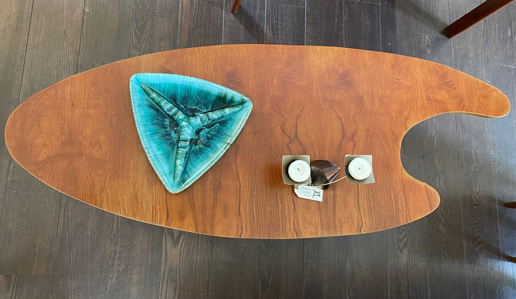 Teak Boomerang Style Coffee Table- Cook Street Vintage