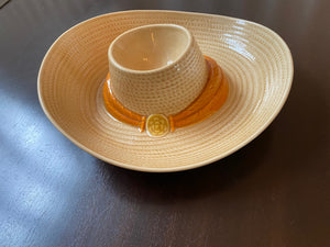 Metlox Cowboy Hat Chip n Dip Bowl- Cook Street Vintage