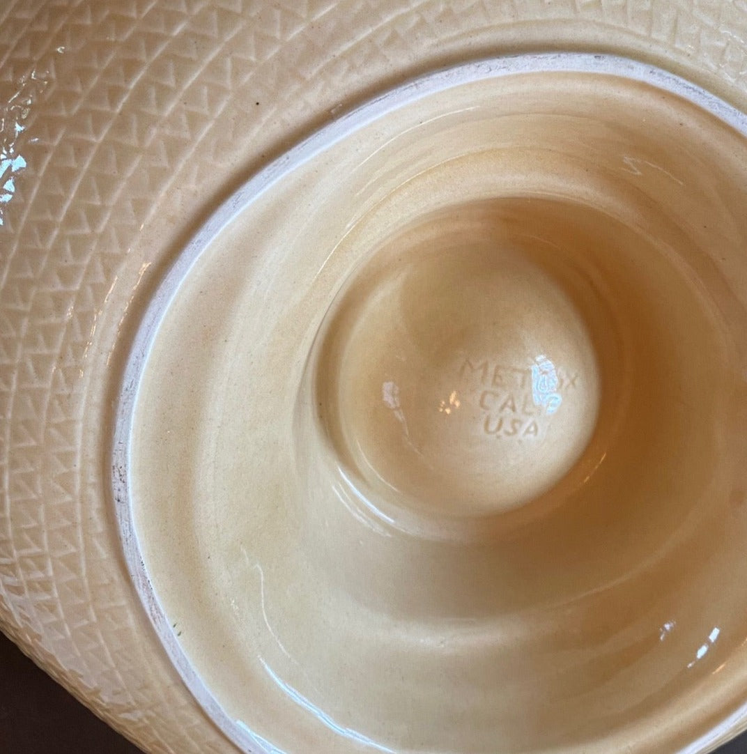 Metlox Cowboy Hat Chip n Dip Bowl- Cook Street Vintage