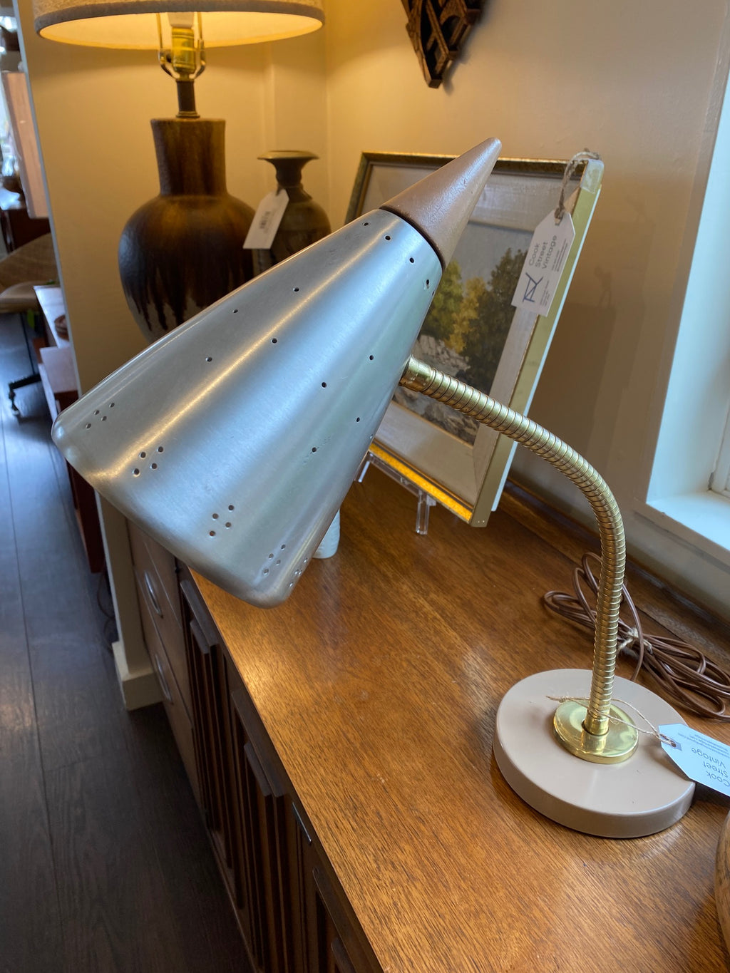 MCM Gooseneck Desk Lamp- Cook Street Vintage