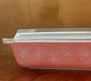 Pretty Pyrex Pink Daisy 2 QT Casserole- Cook Street Vintage