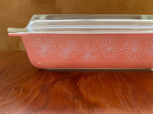 Pretty Pyrex Pink Daisy 2 QT Casserole- Cook Street Vintage