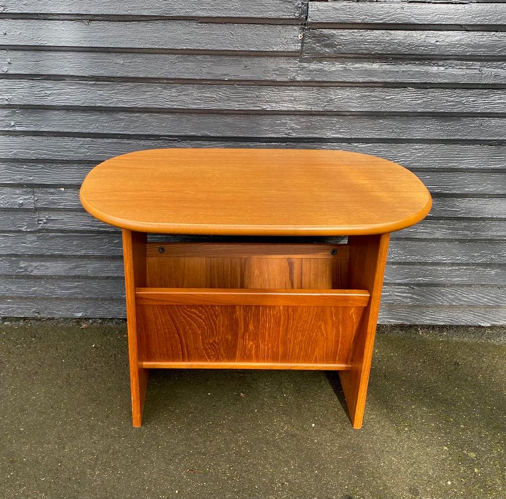 MCM PBJ Mobler Denmark Teak Magazine End Table- Cook Street Vintage