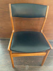 Front view of Dyrlund solid 1960s rosewood dining chair- Cook Street Vintage