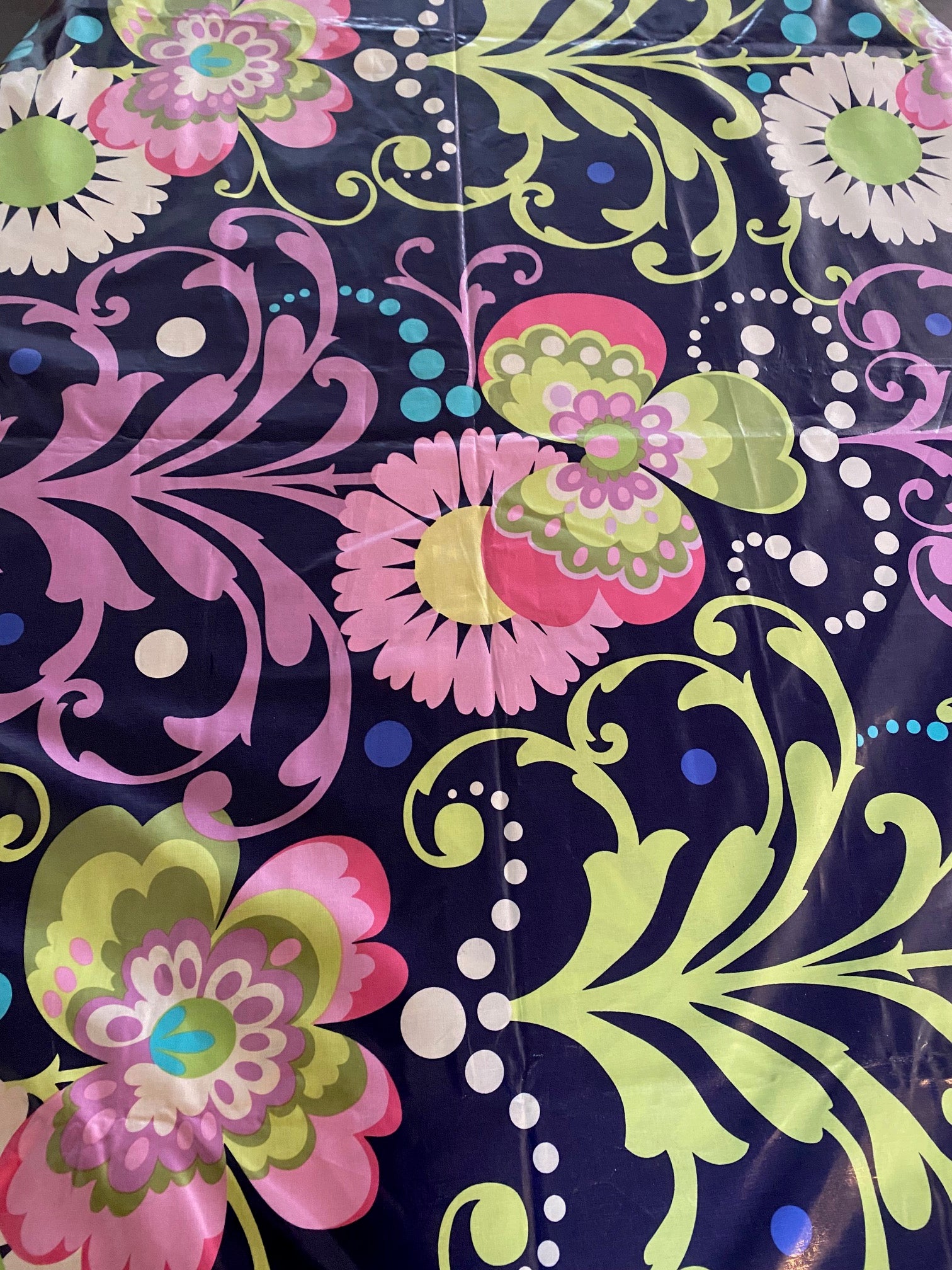 Gorgeous Laminated "Paradise Garden" Fabric by Amy Butler- Cook Street Vintage