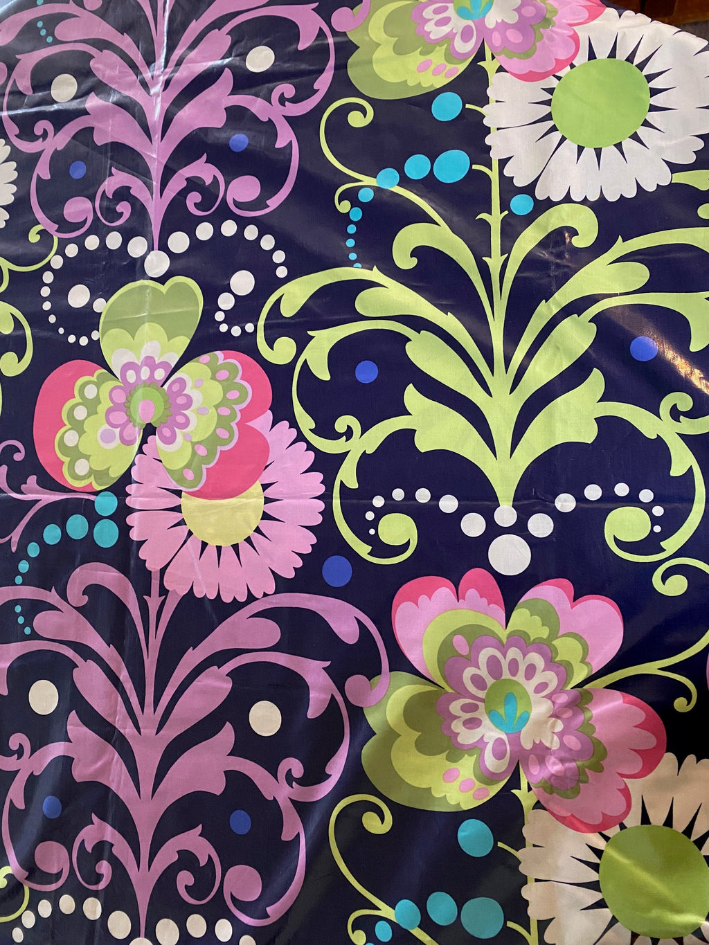 Gorgeous Laminated "Paradise Garden" Fabric by Amy Butler- Cook Street Vintage