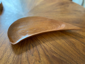 Vintage Boomerang Shape Teak Dish- Cook Street Vintage