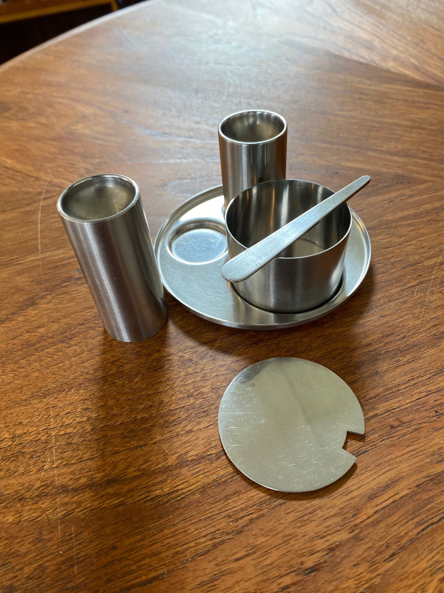 Arne Jacobsen Lauffer Danish Condiment Set with Mustard Pot-Cook Street Vintage