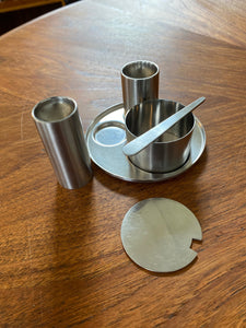 Arne Jacobsen Lauffer Danish Condiment Set with Mustard Pot-Cook Street Vintage