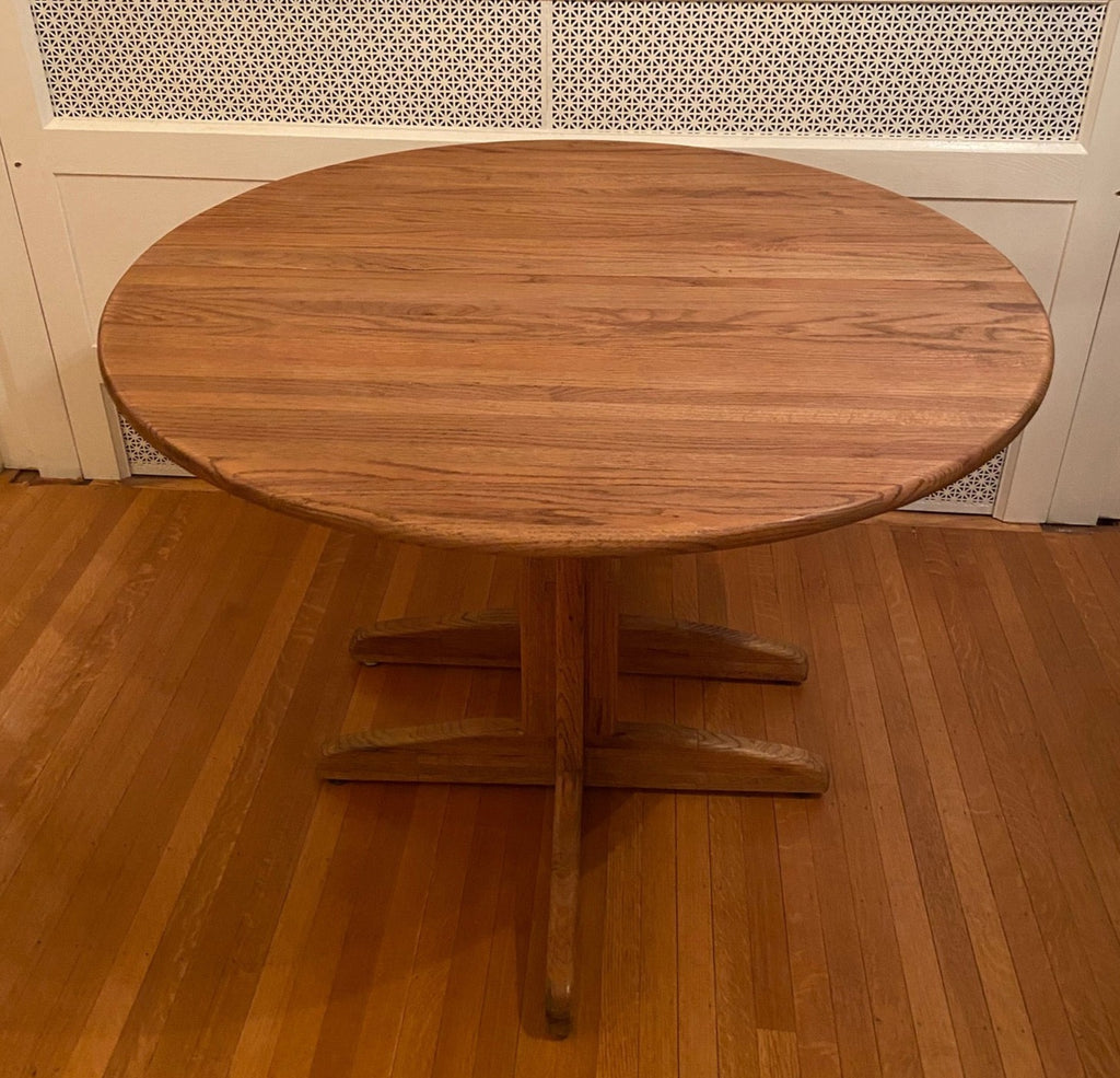 MCM Oak Double Pedestal Table- Cook Street Vintage