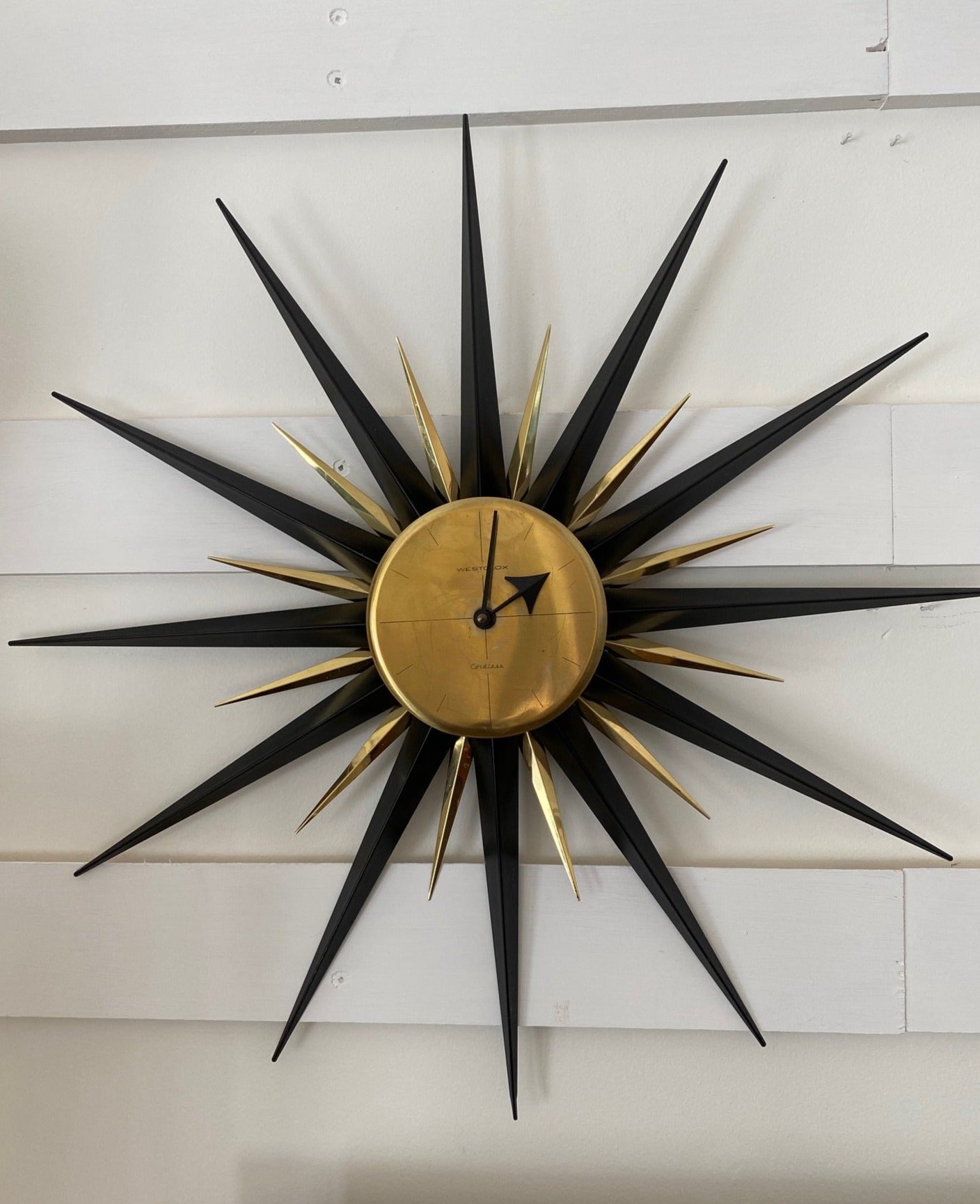 1960s Midcentury Westclox Starburst Clock- Cook Street Vintage