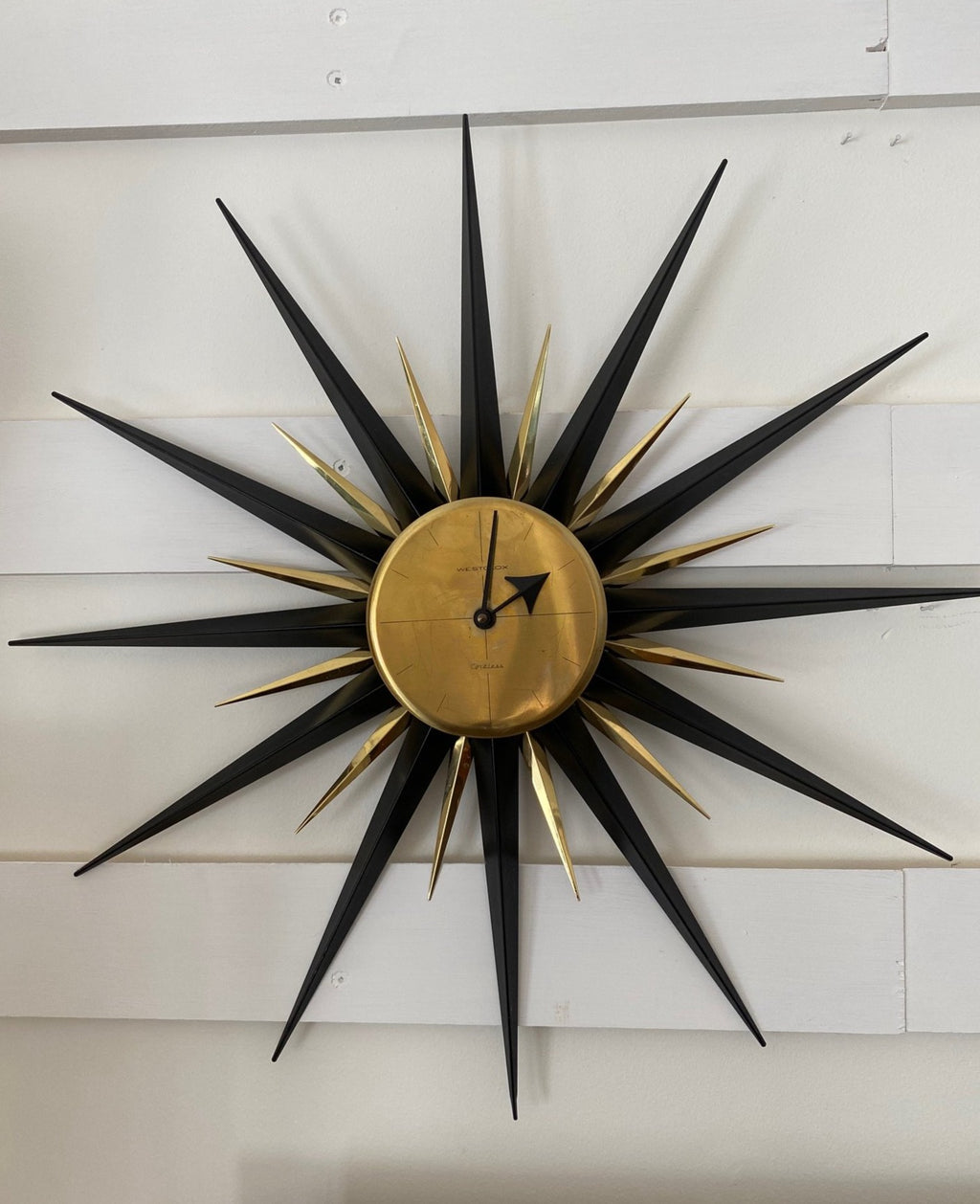 1960s Midcentury Westclox Starburst Clock- Cook Street Vintage