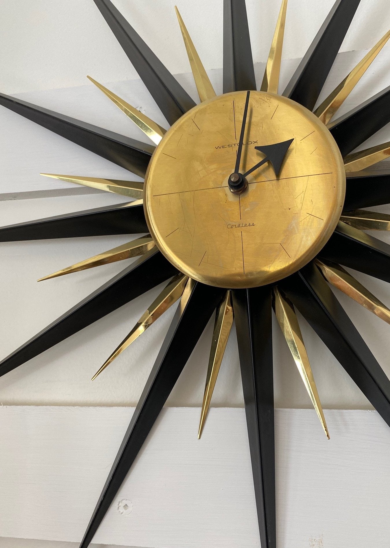 1960s Midcentury Westclox Starburst Clock- Cook Street Vintage