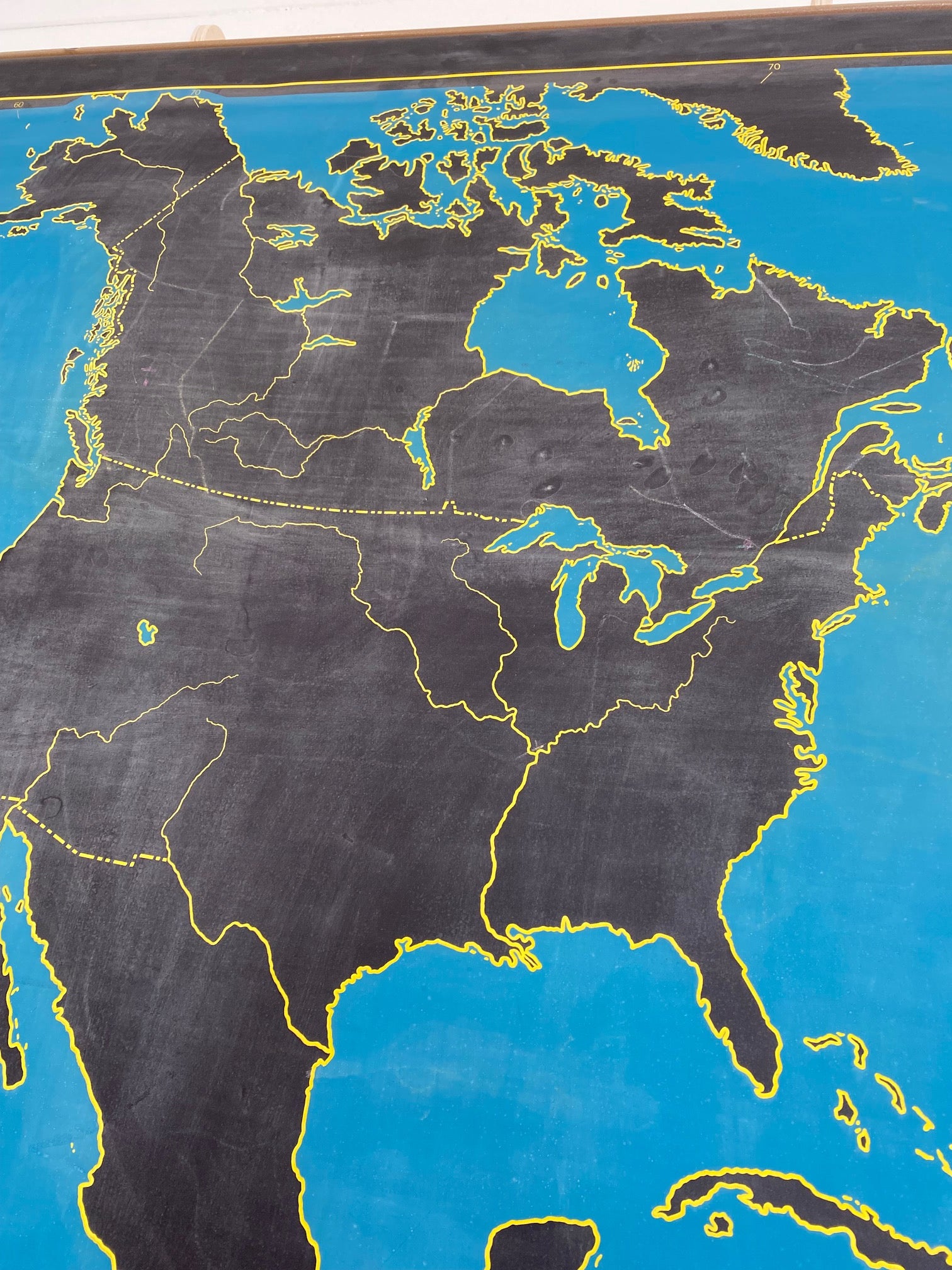 Denoyer Geppert, Times Mirror ”Cartocraft Slated’ Map of North America, #16505 - Cook Street Vintage