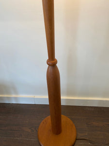 Beautiful Mid-century Teak Floor Lamp detail- Cook Street Vintage