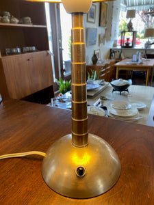 Small Art Deco Brass Lamp