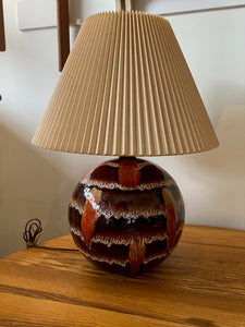 MCM Drip Glaze Table Lamp by Maurice Chalvignac- Cook Street Vintage