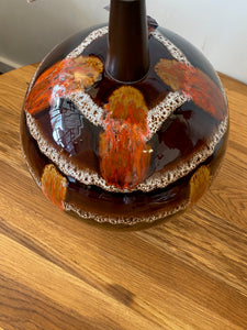 MCM Drip Glaze Table Lamp by Maurice Chalvignac- Cook Street Vintage