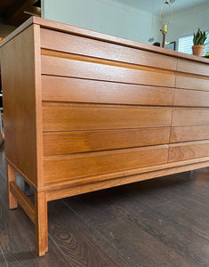 MCM 9 Drawer teak dresser credenza - Cook Street Vintage