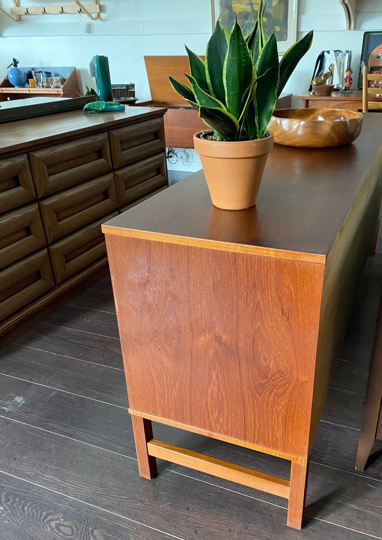 MCM 9 Drawer teak dresser credenza - Cook Street Vintage