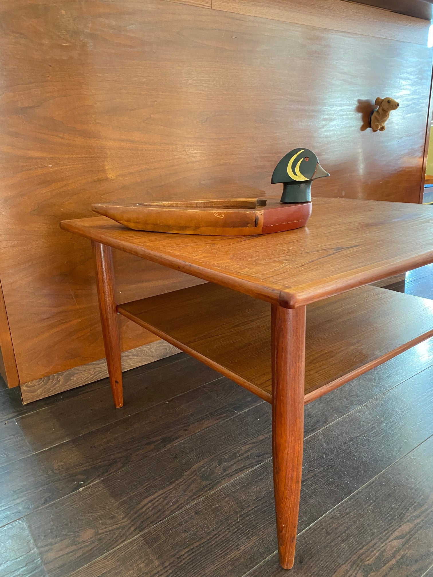 Two Tiered Vintage Square Coffee Table
