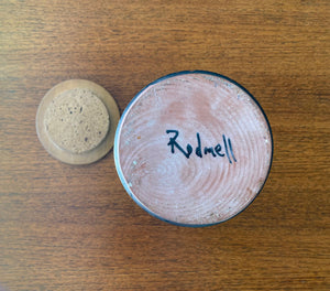 Blue MCM Rodmell Lidded Ceramic Jar- Cook Street Vintage
