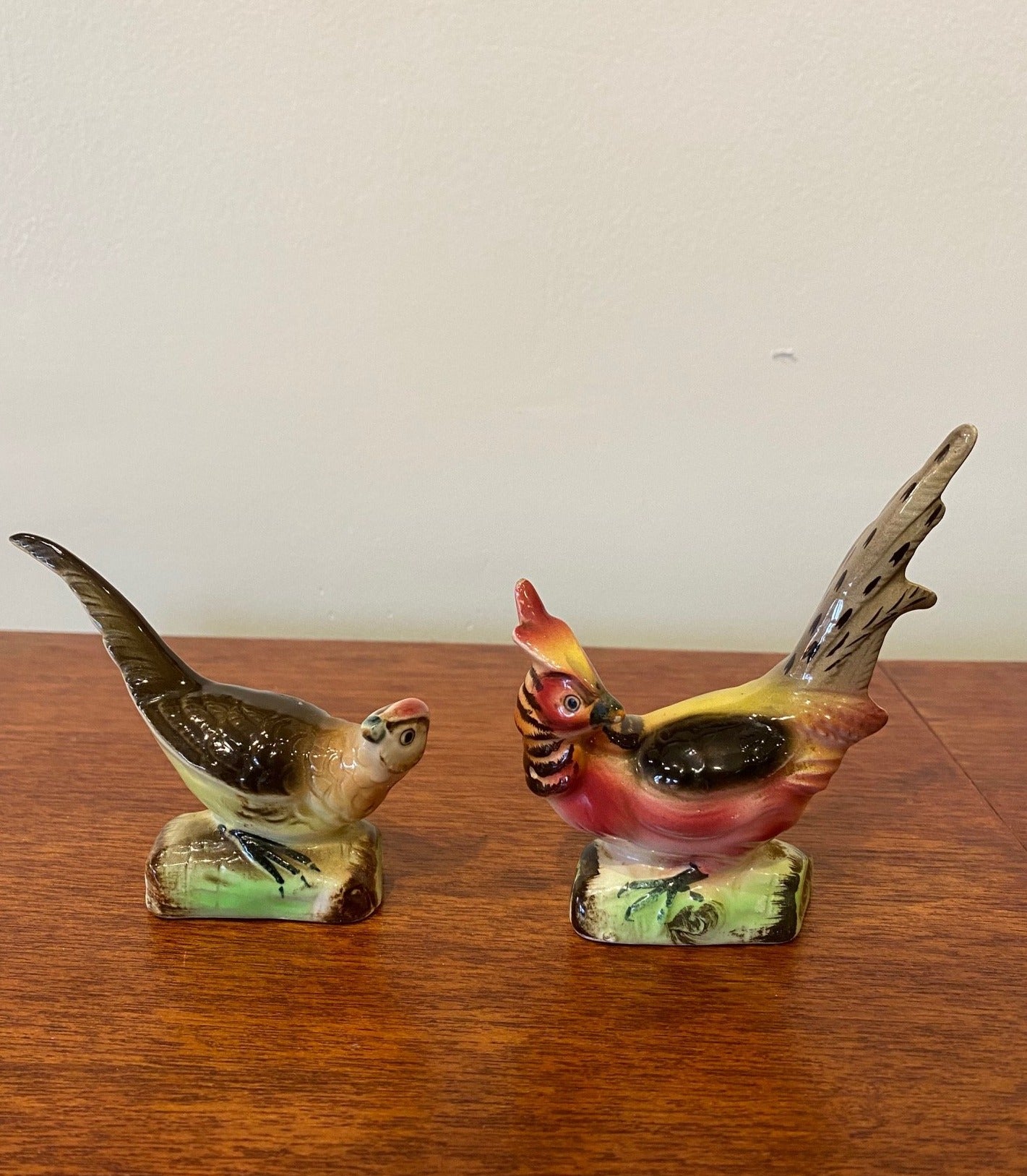Vintage Pheasant Salt and Pepper Shakers- Cook Street Vintage