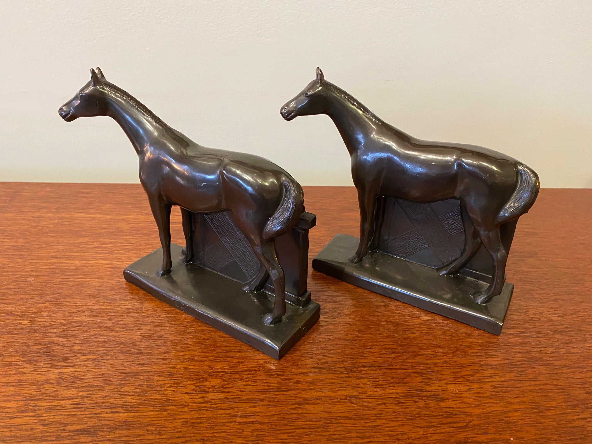 Vintage bronze bookends- Cook Street Vintage