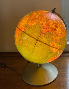 1950s Replogle 10" Library Globe Table Lamp- Cook Street Vintage