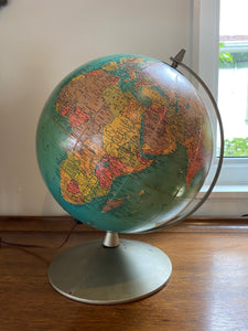 1950s Replogle 10" Library Globe Table Lamp- Cook Street Vintage