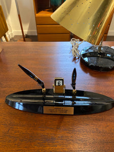 Vintage executive pen set with flipping calendar- Cook Street Vintage