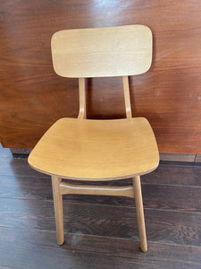 Beautiful mix of classic mid century with a contemporary design oak chair. Made in Italy.- Cook Street Vintage