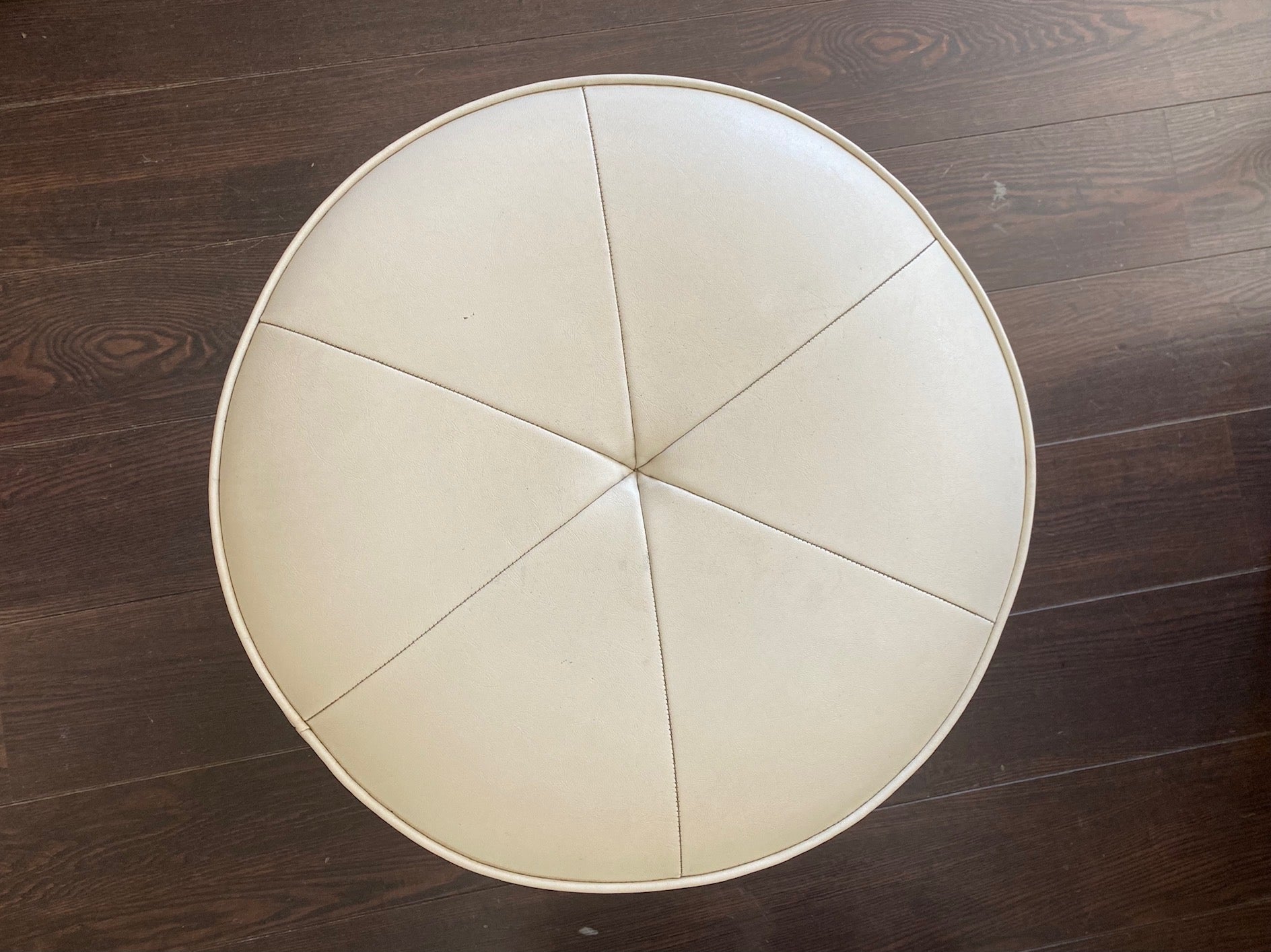Fabulous MCM Ottoman with Sculptural Base- Cook Street Vintage