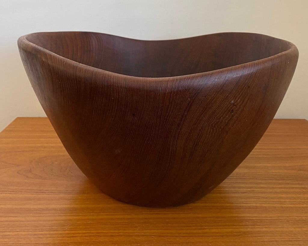 Gorgeous Large Vintage Teak Bowl- Cook Street Vintage