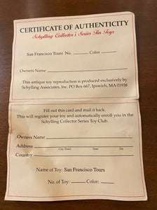 Certificate of authenticity- Cook Street Vintage
