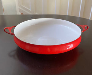 Vintage Red Dansk Casserole Paella Pan - Cook Street Vintage