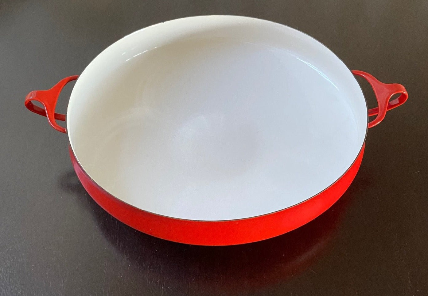 Vintage Red Dansk Casserole Paella Pan - Cook Street Vintage