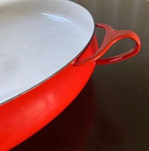 Vintage Red Dansk Casserole Paella Pan - Cook Street Vintage
