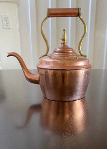 Copper and Brass Kitchen Kettle