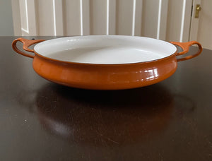 Orange Dansk Designs Casserole Paella Pan - Cook Street Vintage