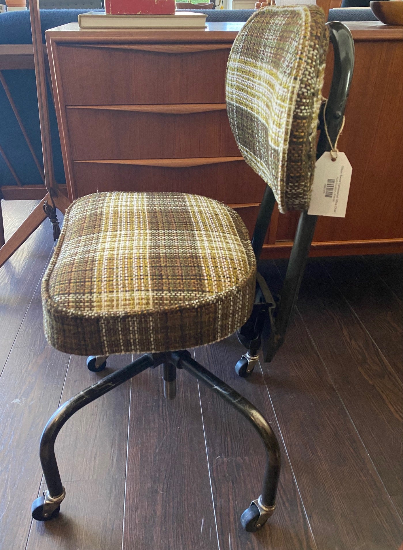 Gilson Swivel Upholstered Office Chair- Cook Street Vintage