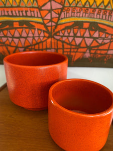 Orange Gainey Ceramics LaVerne California Planter C-10- Cook Street Vintage