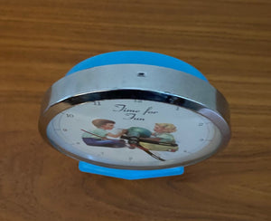 Vintage time for Fun Dick and Jane wind up clock- Cook Street Vintage